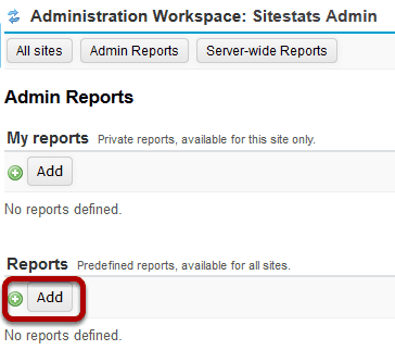 Under Reports, click Add.